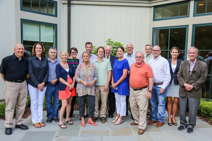 LT board members at the Annual Meeting, from left, Don Hyman, Nancy Moon, Chris Kerin, Maria Dempsey, Celia Campbell-Mohn, Jacquie Littlejohn, Ross Ogden, David Brant, Bill Kupinse, Heather Williams, Alan Goldbecker, Joe Schnierlein, Jeff Galdenzi, Bill Kraekel, Aili diBonaventura, and Ken Bernhard.  — Derek Sterling photo.